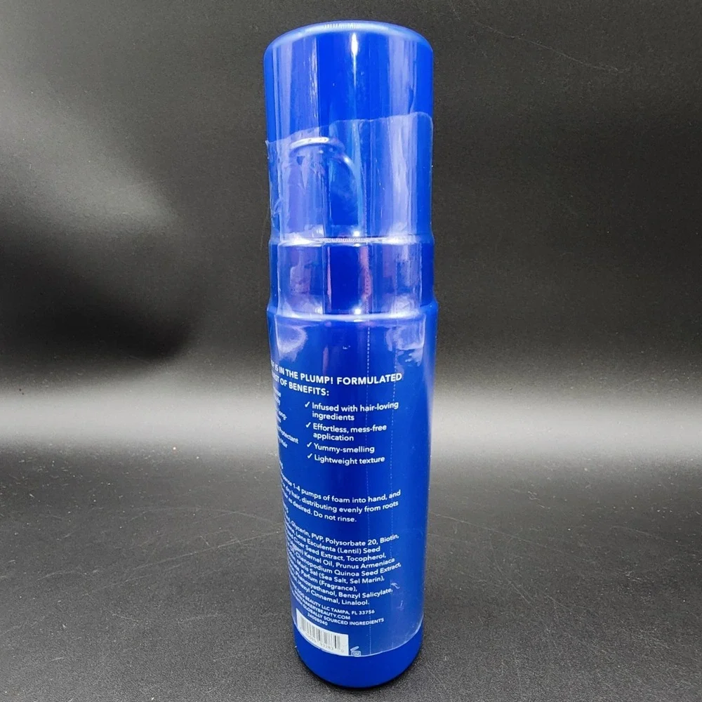 Nakery 6.76oz Blue Bombshell Burst Plump Lift Hair Styling Foam Vol. Mousse